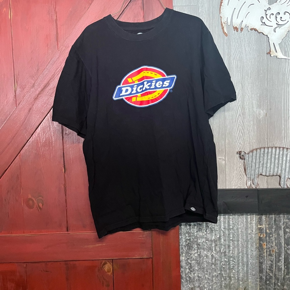 Dickies Black Short Sleeve Tee with Logo